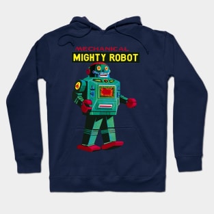 Vintage Mechanical Mighty Robot Hoodie